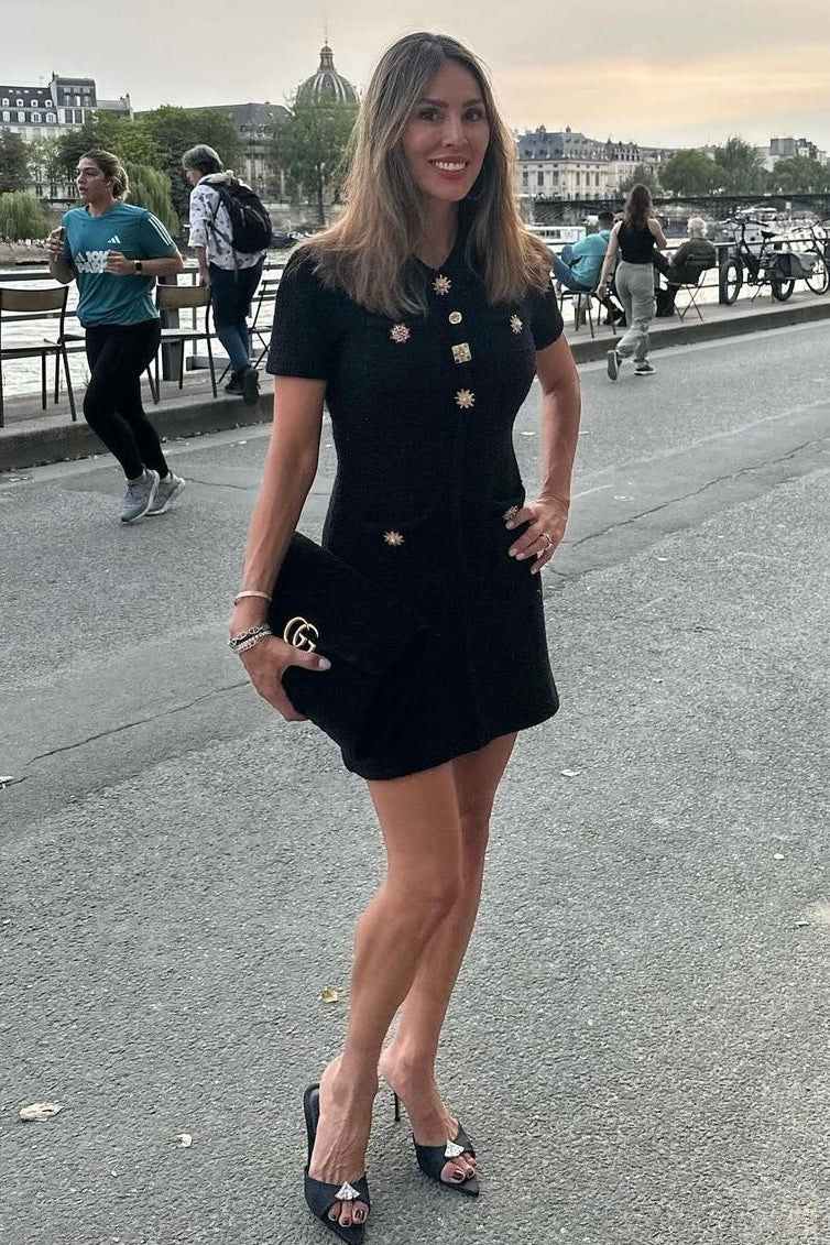 green emerald velvet dress SIGMA GAMMA RHO BUTTON FRONT DRESS – Sacred Heart Collections main image 0