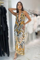 Shahida Parides Razne Halter Neck Maxi Dress