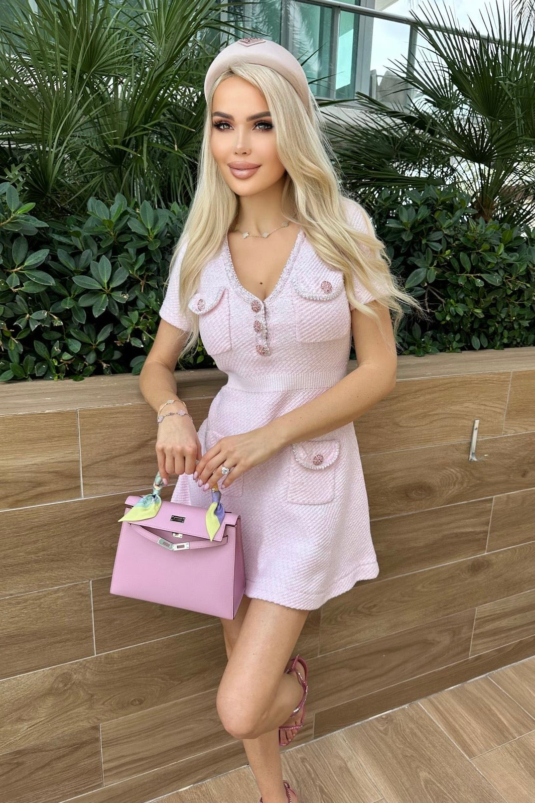 Jessica Bara Charlotte Short Sleeve Knit Mini Dress As Seen On Durrani   JESSICA BARA