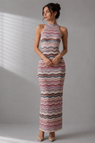 Jessica Bara Tiana Knit Maxi Dress