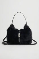 Jessica Bara Amisha Fur Shoulder Purse