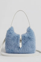 Jessica Bara Amisha Fur Shoulder Purse