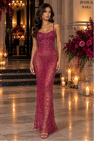 Jessica Bara Zelsha Crystal Gown