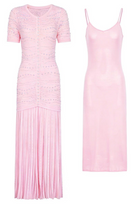 Jessica Bara Milena Crystal Knit Maxi Dress with Undergarment Lining
