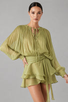 Jessica Bara Endel Long Sleeve Mini Dress