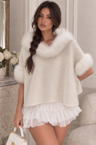 Jessica Bara Alsera Fur Coat