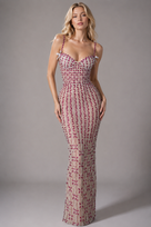 Jessica Bara Ayala Crystal Bodycon Gown