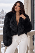 Jessica Bara Caprian Fur Coat