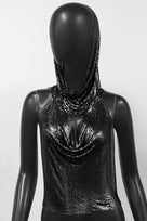 Jessica Bara Jodie Crystal Halter Head Wrap Top