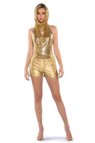 Jessica Bara Jodie Crystal Halter Head Wrap Top