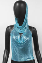Jessica Bara Jodie Crystal Halter Head Wrap Top