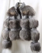 Jessica Bara Maritza Fur and Wool Coat As Seen On Giulia Nati