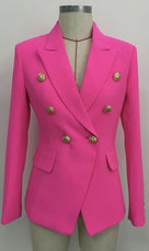 Jessica Bara Donatella Gold Button Blazer