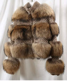 Jessica Bara Maritza Fur and Wool Coat As Seen On Giulia Nati