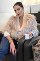 Jessica Bara Bernice Knitted Fur Jacket