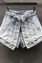 Jessica Bara April High Waisted Denim Shorts