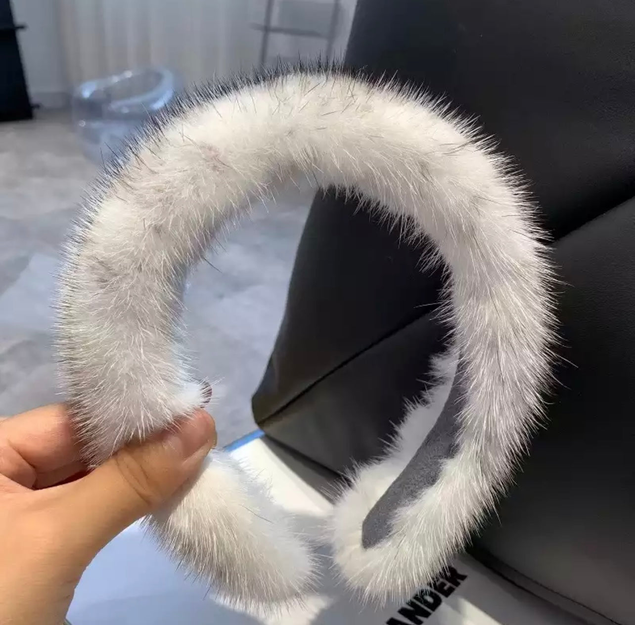 Jessica Bara Fabiola Fur Headband