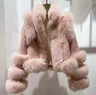 Jessica Bara Saige Tweed Fur Coat As Seen On Durrani Popal