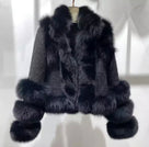 Jessica Bara Saige Tweed Fur Coat As Seen On Durrani Popal