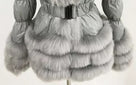 Jessica Bara Yolanda Fur Belted Coat