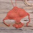Jessica Bara Shania Crochet Beaded Two Piece Set