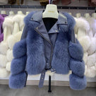 Jessica Bara Rocco Long Sleeve Belted Coat