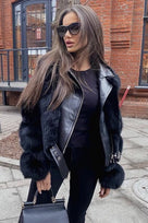 Jessica Bara Rocco Long Sleeve Belted Coat
