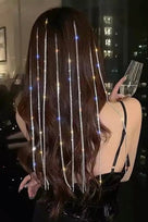 SALE Jessica Bara Tati Rhinestone Tassel Fringe Hair Clips