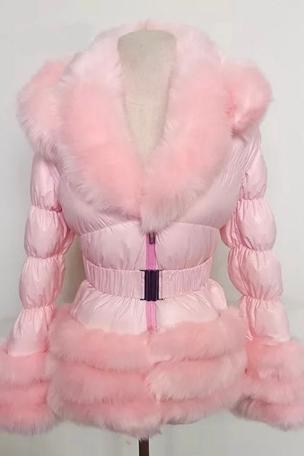 Romany fur deals puffer coat