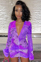 Jessica Bara Baxter Bandana Print Mini Dress