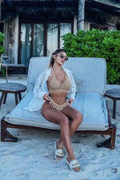 Jessica Bara Kayleigh Crochet Two Piece Bikini Set