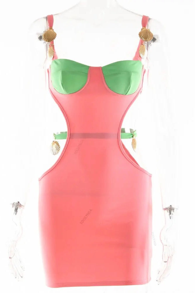 Jessica Bara Chrissie Bandage Cut Out Heart Mini Dress – JESSICA BARA