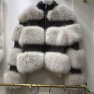 Jessica Bara Maritza Fur and Wool Coat As Seen On Giulia Nati