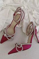 Jessica Bara Sherlly Crystal Bowknot Heel