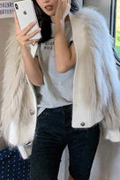 Jessica Bara Bernice Knitted Fur Jacket